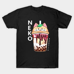 Cat Strawberry boba T-Shirt